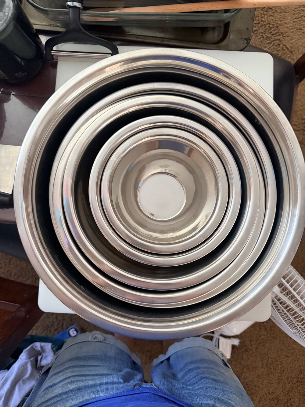 Stainless Steel Mixing Bowl Set of 6
